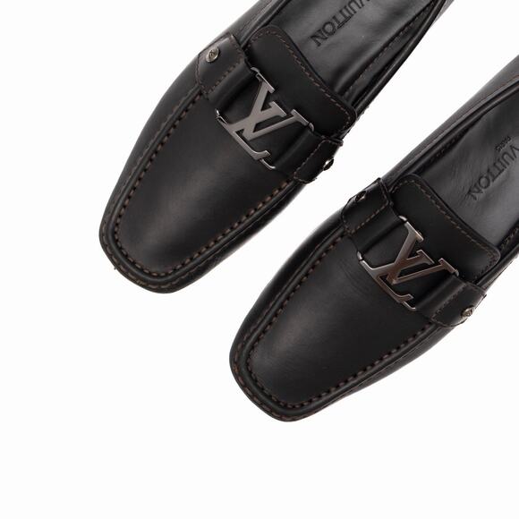 Louis Vuitton Men\'s Monte Carlo Buckle Moccasin Loafers Black Leather US 7.5 main image 8
